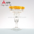 Colorful Rim Cocktail Glass